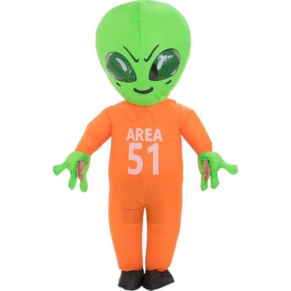 Blow up Party Costume Inflatable Costume Adult Alien Halloween XL NEW
